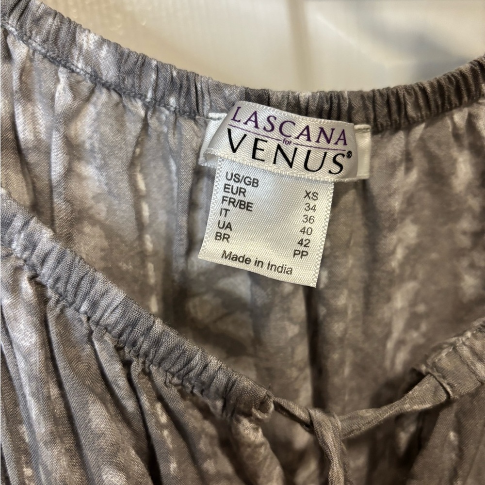 LASCANA for VENUS Boho Maxi Dress 100% Modal Tassel Tie XS - Picture 3 of 7
